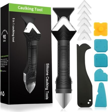 Caulking Tool 5 in 1 Silicone Caulking Grout Removal